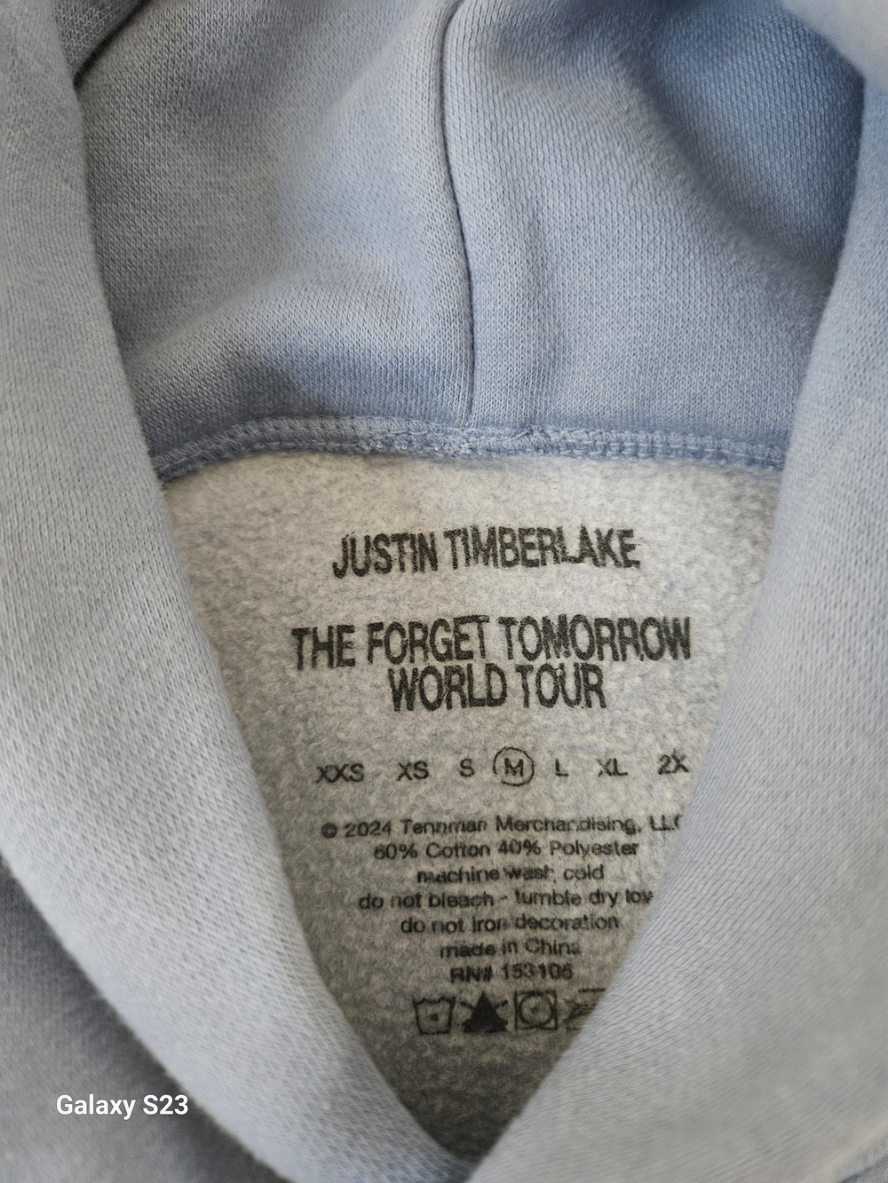 Light Blue Tour Hoodie - The Forget Tomorrow World Tour - Picture 3 of 4